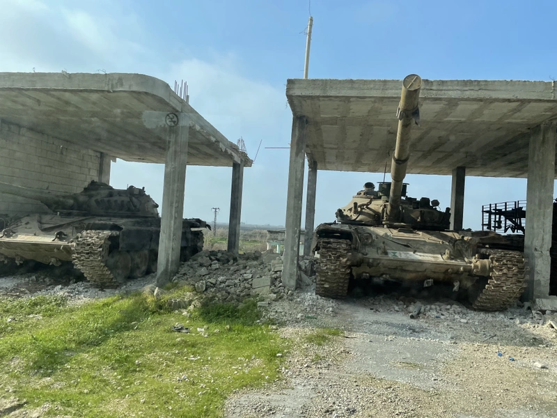 Versteckte Panzer in Syrien im Krieg